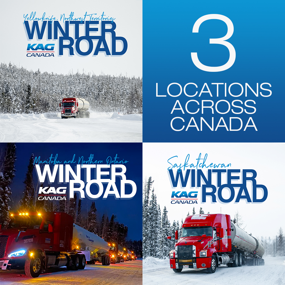 Did you know... We now have THREE Winter Road hauls located across Canada?
🔹 Northwest Territories 🔹 Saskatchewan🔹 Manitoba/Ontario

kagcanada.ca