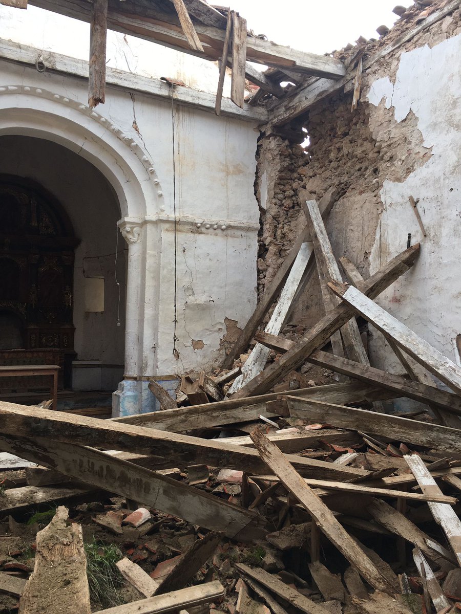 OCSoriaradio's tweet photo. Nueva agresión a la iglesia de La Barbolla tras forzar su puerta. El templo en ruinas se encuentra al borde del colapso. El colectivo 'Despoblados' @ANumantino denuncia la situación. @lc_pastor @RomanicoEspana @cylromanica @LaHuellaRomnica #Soria 
⬇️
https://t.co/kiexmi1aLs https://t.co/XulYJQhiY3
