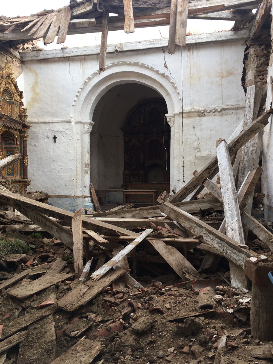 OCSoriaradio's tweet photo. Nueva agresión a la iglesia de La Barbolla tras forzar su puerta. El templo en ruinas se encuentra al borde del colapso. El colectivo 'Despoblados' @ANumantino denuncia la situación. @lc_pastor @RomanicoEspana @cylromanica @LaHuellaRomnica #Soria 
⬇️
https://t.co/kiexmi1aLs https://t.co/XulYJQhiY3