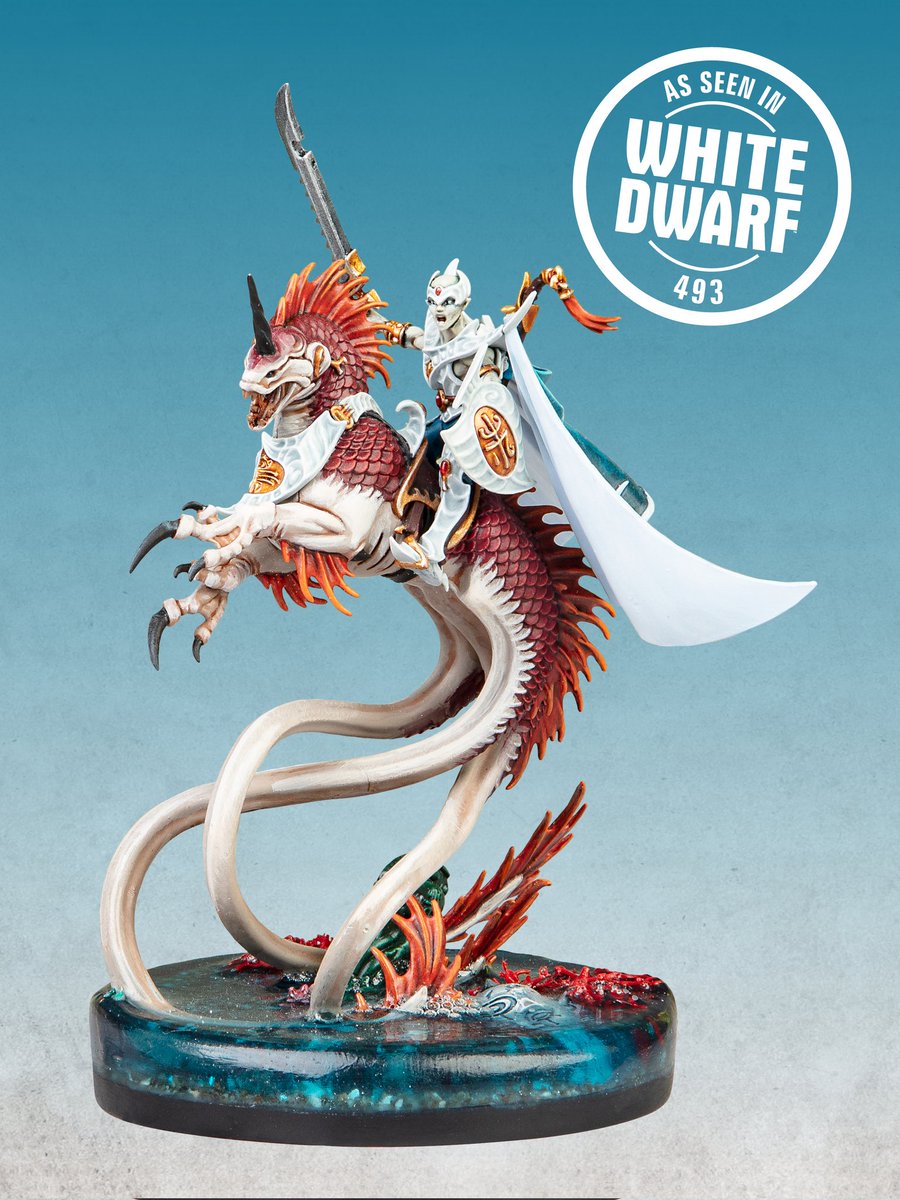 Ash_Lowe4's tweet photo. My akhelian king and queen as featured in #whitedwarf a couple of months ago. I put in an extra shot of both so you can see the magic cloaks #WarhammerCommunity #ageofsigmar #idoneth #deepkin #Warmongers #warhammer #PaintingWarhammer #gamesworkshop https://t.co/WDaKV6L2Vd