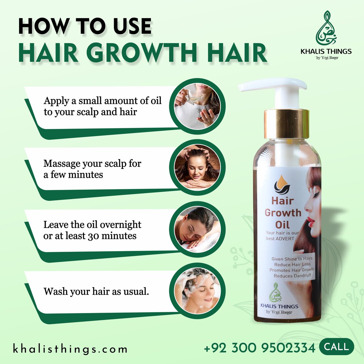 KhalisThings's tweet photo. Want luscious locks? 
Then try our Hair Growth Oil! 

 Your hair deserves the 
✨best - shine
✨less loss, growth
✨&amp; bye-bye dandruff! 

Are you ready for your strong hairs?
Then what are you waiting for Order it now!

https://t.co/CIQdfOGtaz

#hairoil #khalisthings #yogibaqer https://t.co/AGQvTQrw4F