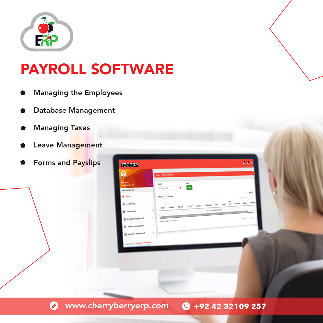 Unlock Payroll Perfection: Effortlessly Manage Finances with Cherry Berry ERP's Cutting-Edge Payroll Software.
Contact us:
+92 42 321 09257
#ERP #ERPSoftware #PayrollManagement #PayrollSystem #AutomatedPayroll #PayrollSolution #SalaryProcessing #ManagementSoftware