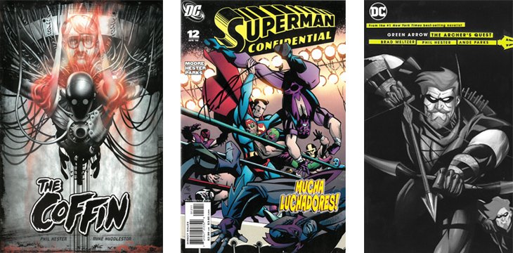 uiowa's tweet photo. Iowa art school graduate Phil Hester has illustrated and written stories for some of the biggest names in the comic book universe

✅ Green Arrow
🦸‍♂️ Superman
✍️ Creating cult classics like The Coffin https://t.co/uvpF3R0hW3