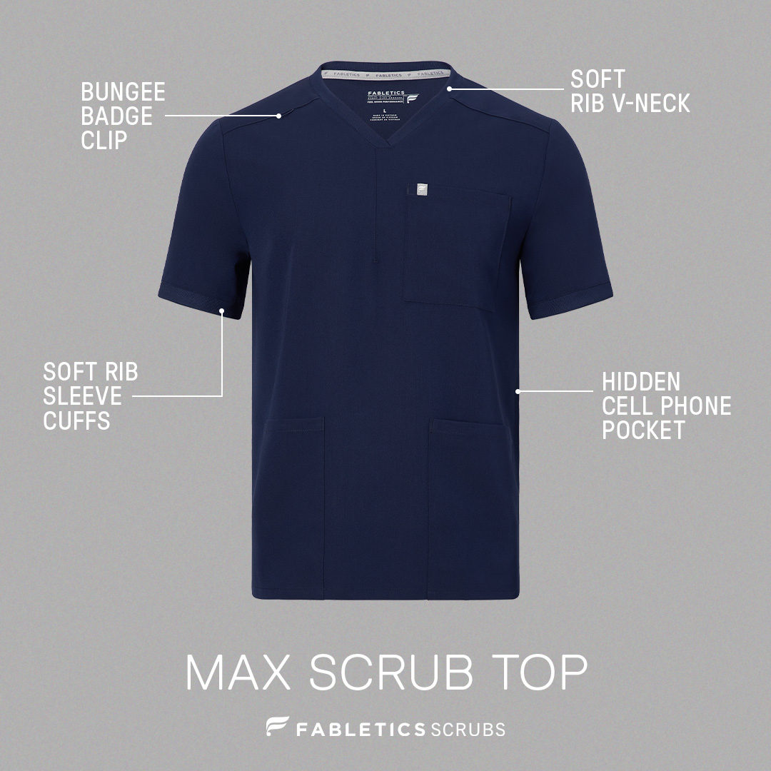 PSA: we dropped TWO new styles. Get to know the Mode and Max scrub tops.