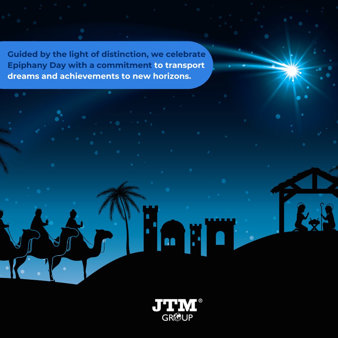 JTMForwarding's tweet photo. 🇺🇸 On this Epiphany Day, we follow the star of distinction in transportation and logistics, providing solutions that are truly precious to our clients. 👑
#jtm #logistic #transport #air #land #sea #airfreight #seafreight #forwarding #AerospaceMRO #liveanimals #fashion #pharma https://t.co/40jorDCnrG
