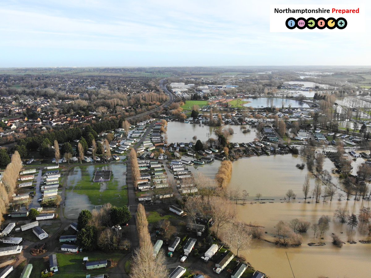 The Northamptonshire Local Resilience Forum has issued an update about the flooding situation across the county. Read more here: northantsfire.gov.uk/2024/01/04/flo…