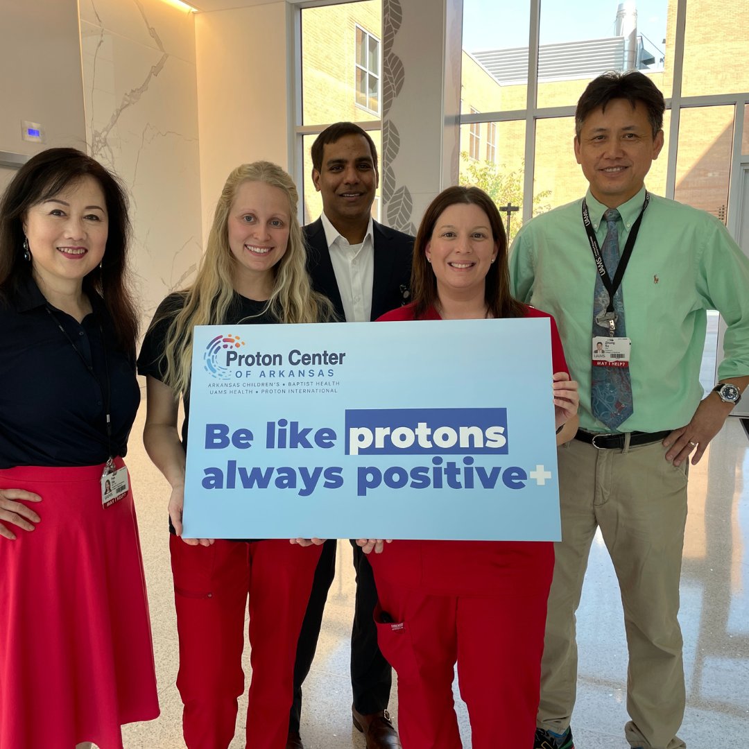 We're feeling 100% positive about 2024! Happy New Year from all of us at the Proton Center of Arkansas  +++
ProtonCenterofArkansas.com
Appointments: 501-664-4568
#ProtonTherapy #radiationtherapy #pediatriccancer #cancercare #cancertreatment @uamshealth @uamscancer @UAMS_radonc