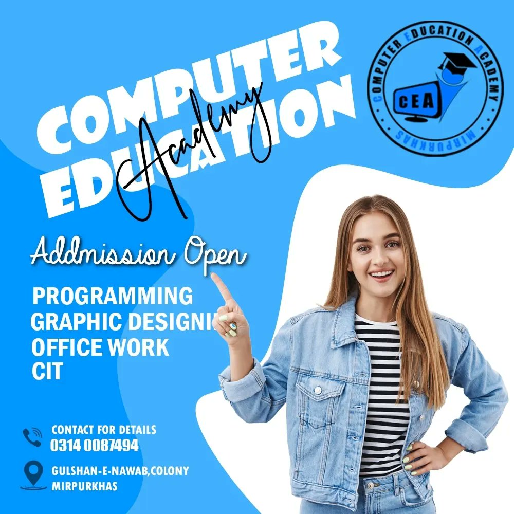 HAKC_1001's tweet photo. Computer Education Academy (Addmission Open) *Course_PROGRAMMING/GRAPHIC DESIGN/OFFICE WORK SOLUTION/CIT* (3 Month Freelancing Classes)😀😲 (2024) https://t.co/EMIHOj3udF