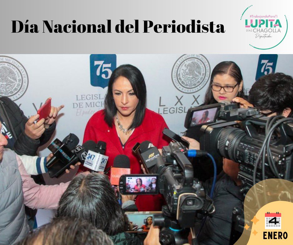 Reconozco y felicito a las mujeres y hombres que ejercen esta profesión con ética, compromiso y vocación de informar a la sociedad. 

¡Gracias por su gran trabajo!

#Periodista #Información