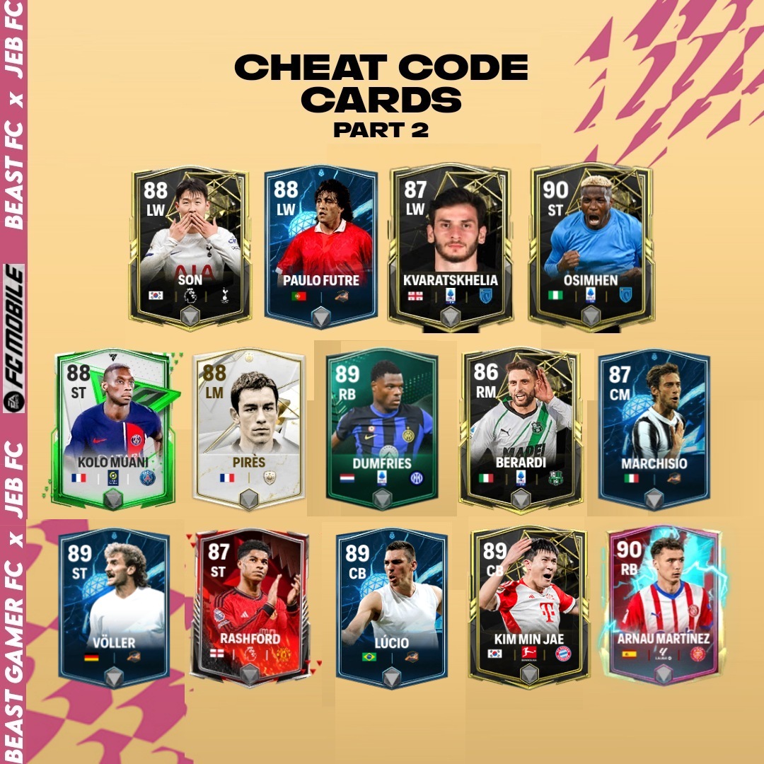 CHEAT CODE CARDS IN EAFC MOBILE 24 ⚡ (PART 2)