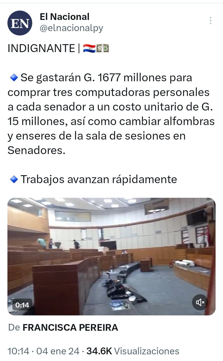 jfergo86's tweet photo. No hay plata para ARREGLAR LOS TOMOGRAFOS para los pacientes oncologicos pero si para comprar computadoras para los Senadores. https://t.co/L2rCKQhitQ