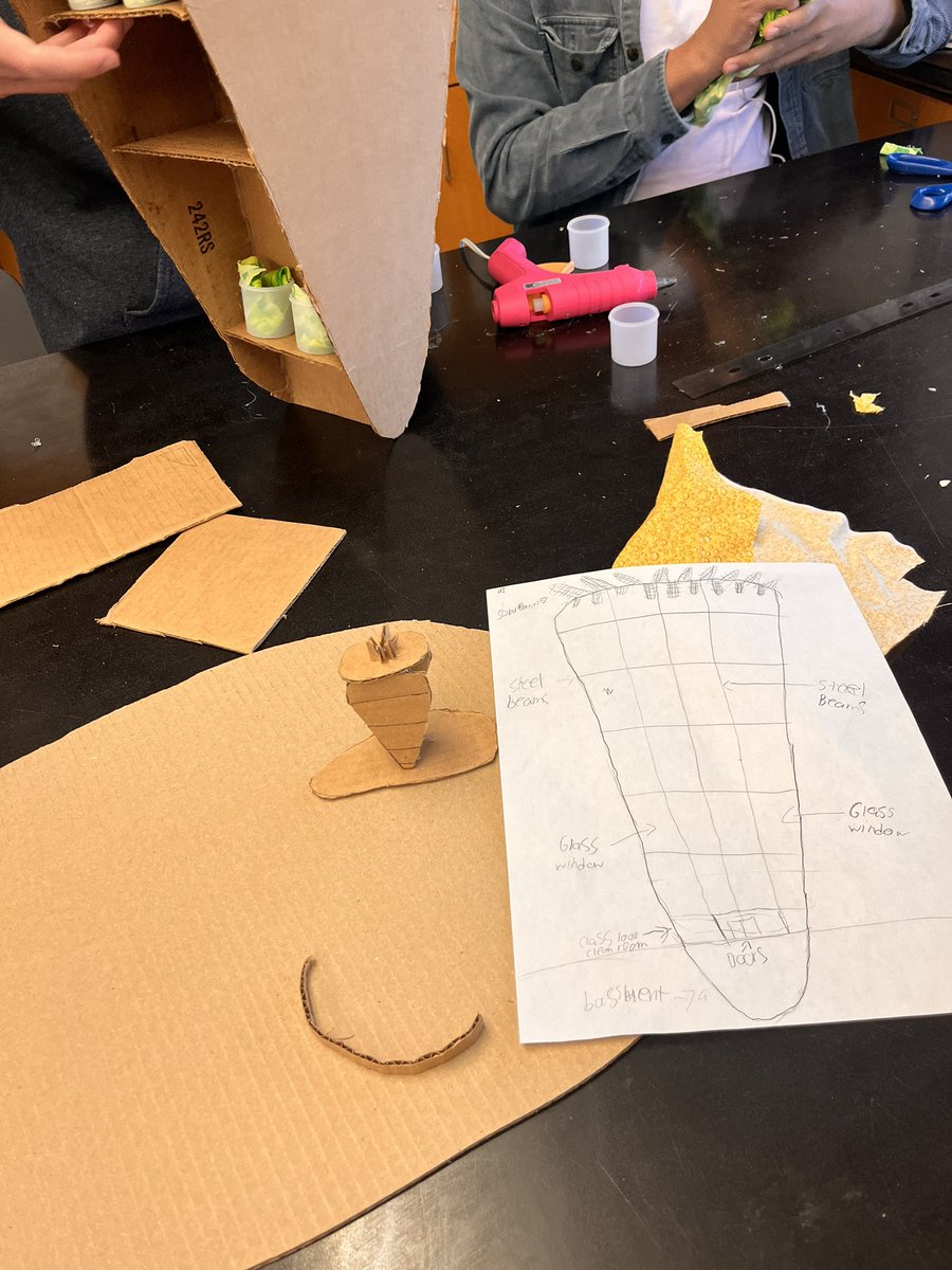 klemerich's tweet photo. Designing vertical farms in Mr. Clapp’s Environmental Science class! #MetuchenSTEM @MHSPorowski @MSD_Caputo https://t.co/WP7YHcLO2U