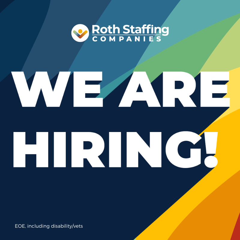rothstaffing's tweet photo. Looking for a new job? Roth Staffing can help! We have hundreds of administrative, finance, tech, and legal roles for you to browse. Head to the link in bio to view all our open roles and apply today! 

#Hiring #JobSeekers #Recruiting #RothStaffing https://t.co/0sRfn6qTvO