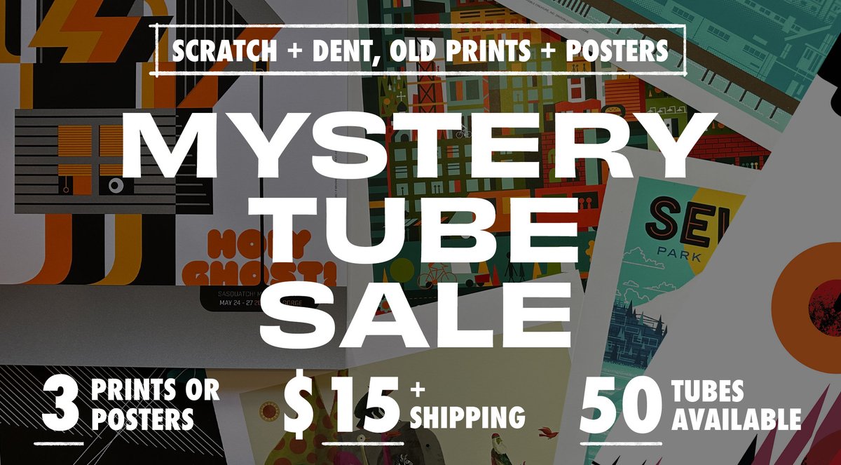 icreature's tweet photo. We have big plans for 2024 … and it starts with clearing out our flat files. The ‘every-five-years-or-so’ Scratch + Dent, Old Prints + Posters sale is on. 3 Prints or Posters. $15 + Shipping. 50 Tubes Available. https://t.co/4UjQstJd4V https://t.co/PJvEyQDsDY