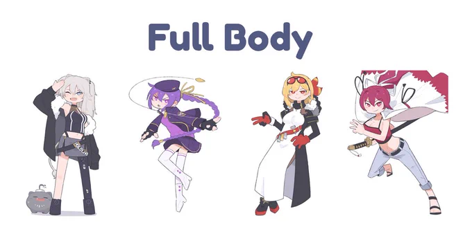 added full body option for commission my mom's birthday is this month, I want to get her something nice so it would be really nice if you could show some support 