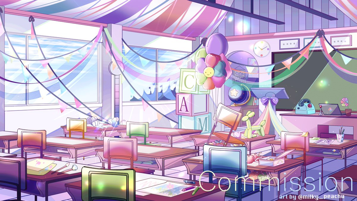 milky_peachu's tweet photo. First post of the New Year ৻( •̀ ᗜ •́ ৻) yippe
I got the Honor to draw @cumilq custom clown collage Background! The perfect classroom for the funniest clown ( • ̀ω•́ )✧ #vtuberbg https://t.co/ReHSv3nQrx
