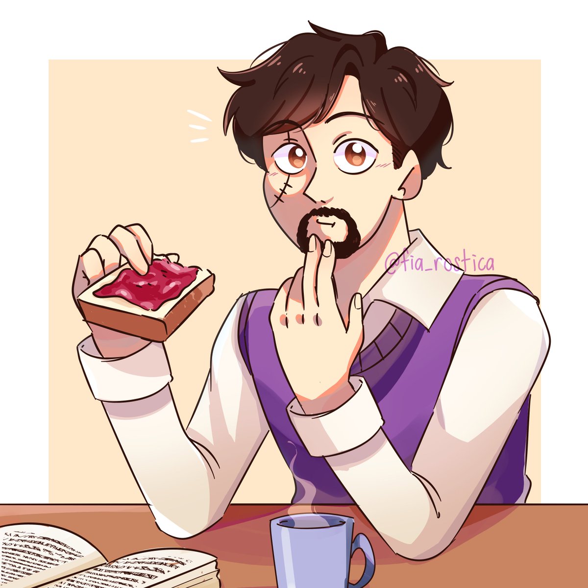 fia_rostica's tweet image. Kurt having some breakfast before heading to class 🍞☕️ (obviously, this is a fan made Ivory Tower skin)

Decided to try out a few shading tutorials and I&apos;m quite satisfied with the way this one turned out 

#identityVイラスト  #kurtfrank #idvexplorer #IdentityV