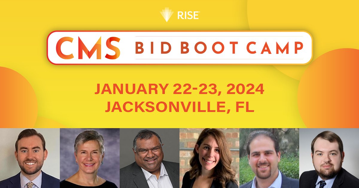 We are less than 3 weeks away from the CMS Bid Boot Camp. Join us on January 22-23 at the beautiful @SawgrassGolf, in Ponte Vedra Beach, just outside of Jacksonville, FL. View expert speaker lineup: risehealth.org/event-center/r… #CMSBid2024 #MedicareAdvantage