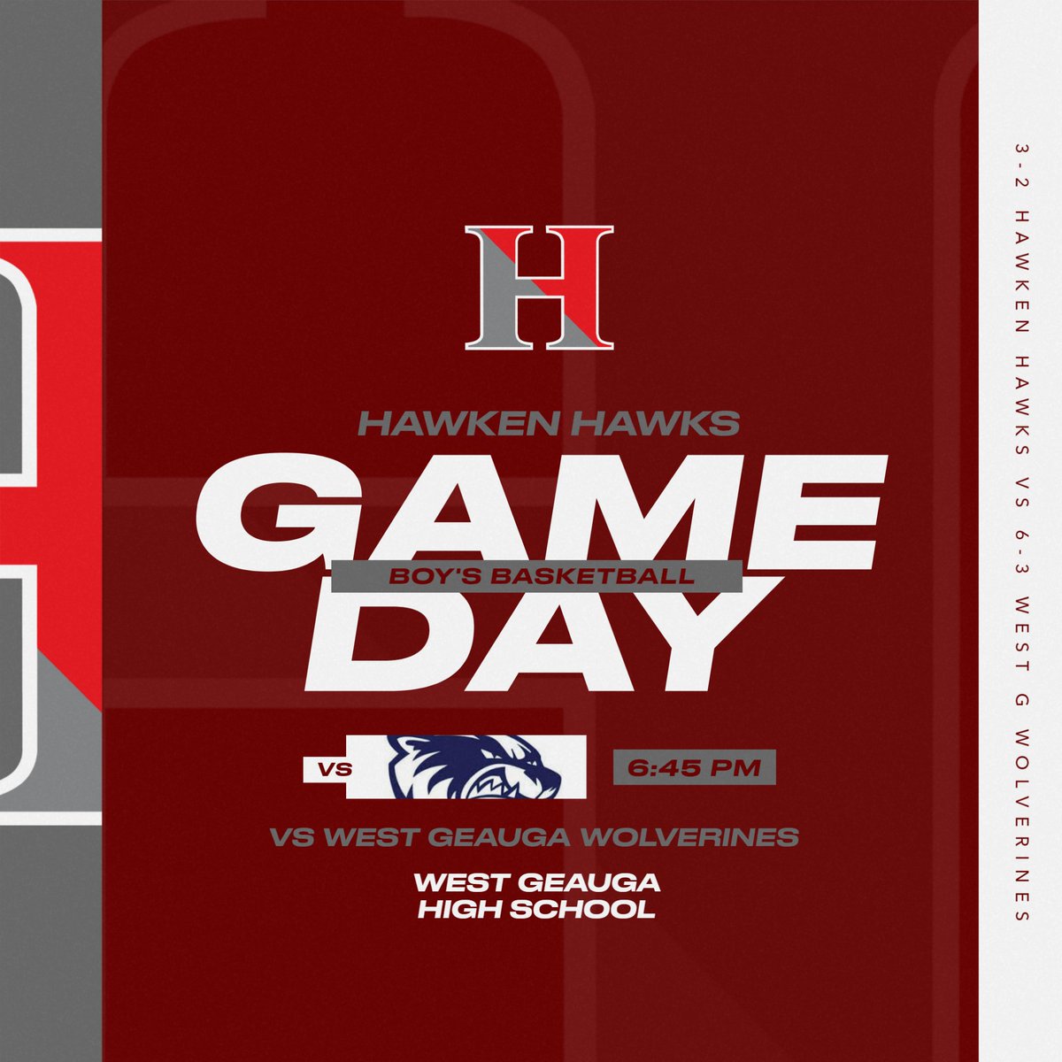 Come support our Hawks as they return to play the West G Wolverines at 6:45 tonight!!