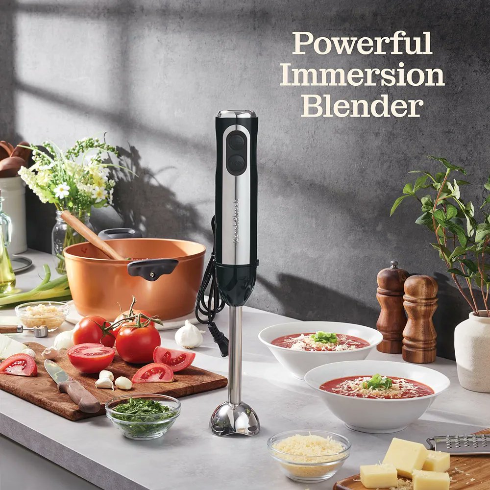 HomAndKitchen97's tweet image. Powerful Immersion Blender, Electric Hand Blender 500 Watt with Turbo Mode

Order On: amzn.to/41I3bkx

#blender #powerfulblender #immersionblender #electricblender #ElectricHandMixer #handblender #handblenders #steelblender
#homeandkitchen #homekitchen #kitchenappliances
