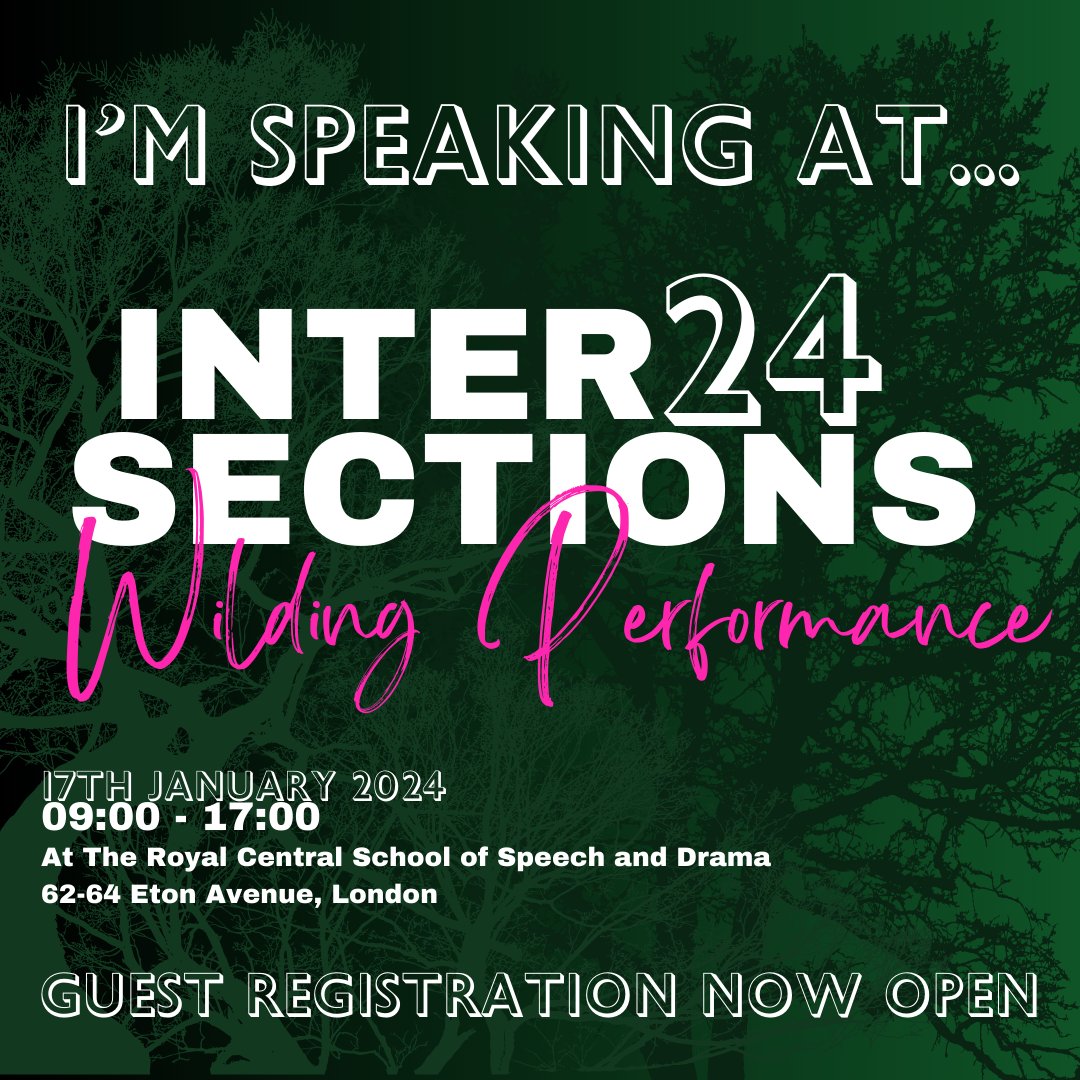 I'm going to be speaking at the Intersections Conference 'Wilding Performance' <a href="/CSSDLondon/">Central</a> on 17 January about 'wild dramaturgy'...