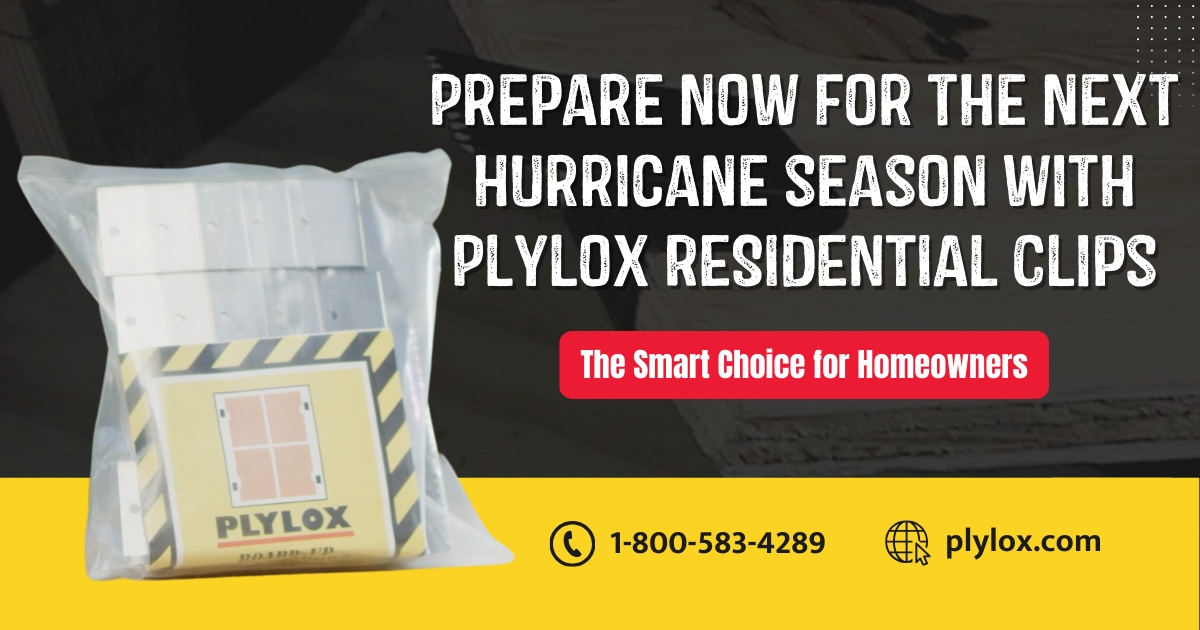 Protect your home before it's too late! Don't wait for the next hurricane season to hit – stock up on Plylox Hurricane Clips now. These innovative clips are the smart choice for homeowners looking to secure their windows and doors against strong winds. Don't risk damage to you...