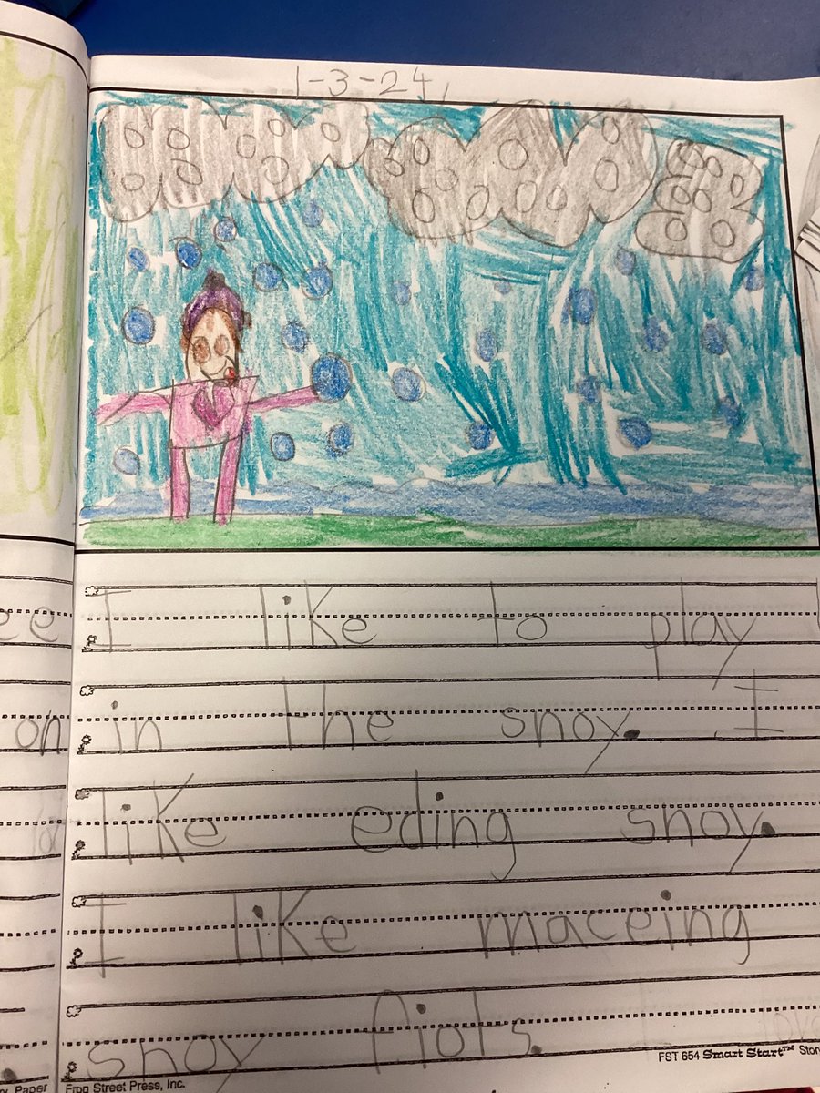 kloss_class's tweet photo. We are happy that we got SOME  snow… https://t.co/zqaWV8liqq