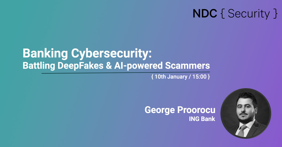 Aurel George Proorocu (@aurelproorocu) on Twitter photo š Thrilled to share my upcoming talk at NDC-Security in Oslo ( <a href="/NDC_Conferences/">NDC Conferences</a> ) on 10th January at 15:00! Join me as we delve into the realm of banking cybersecurity and fraud, uncovering its intricacies and challenges.
š· Talk Title: "Banking Cybersecurity: Battling š Thrilled to share my upcoming talk at NDC-Security in Oslo ( <a href="/NDC_Conferences/">NDC Conferences</a> ) on 10th January at 15:00! Join me as we delve into the realm of banking cybersecurity and fraud, uncovering its intricacies and challenges.
š· Talk Title: "Banking Cybersecurity: Battling