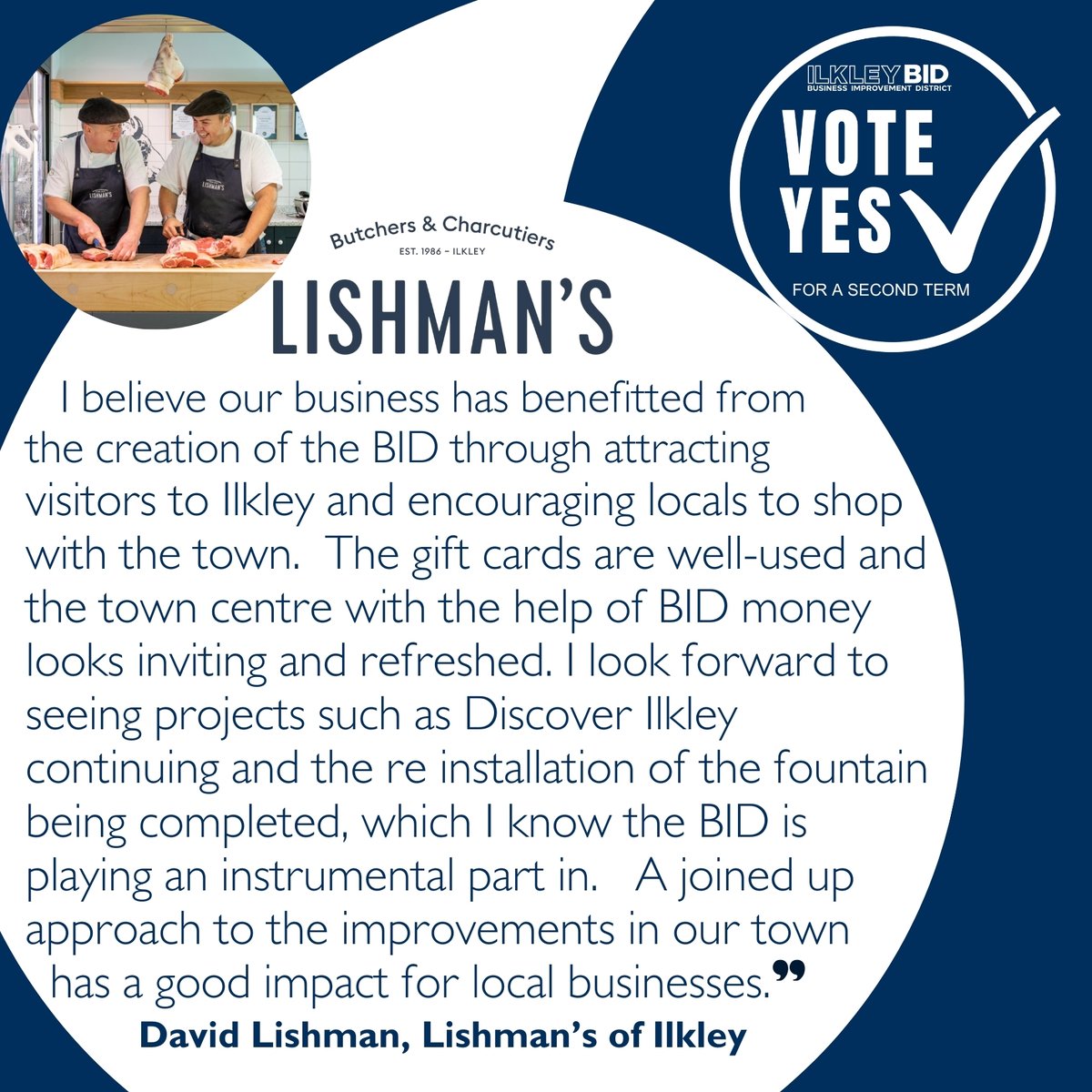 IlkleyBID (@ilkleybid) on Twitter photo #SaturdayMotivation #testimonial from <a href="/Butcher_Dlish/">David Lishman & Emma too</a> #SaturdayMotivation #testimonial from <a href="/Butcher_Dlish/">David Lishman & Emma too</a>