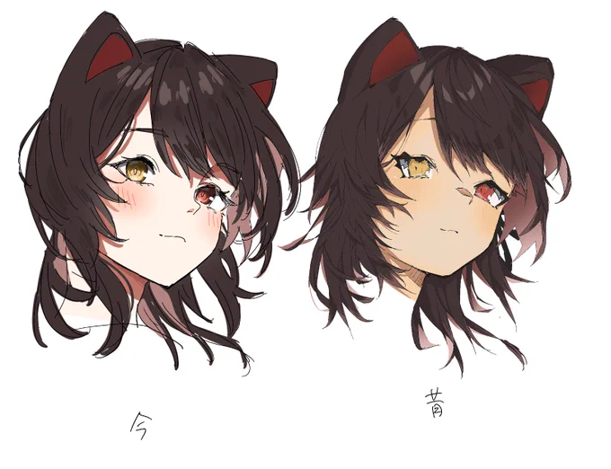 昔の絵、推しのくせに可愛くなさすぎて沸騰しそうだったから修正した。 今のがむちゃ可愛いでしょう