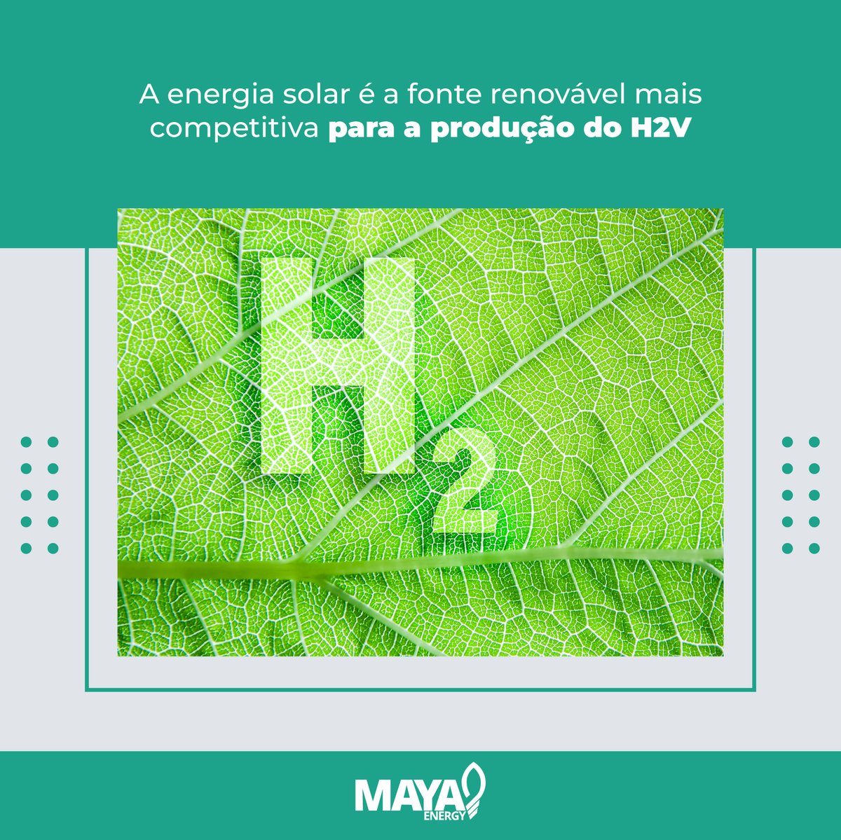 mayaenergy_'s tweet photo. Você sabia que a energia solar é usada na produção do combustível da transição energética sustentável, o hidrogênio verde (H2V), sendo também a fonte mais competitiva, segundo os preços dos últimos leilões do mercado regulado? https://t.co/ISLHLzdOa3