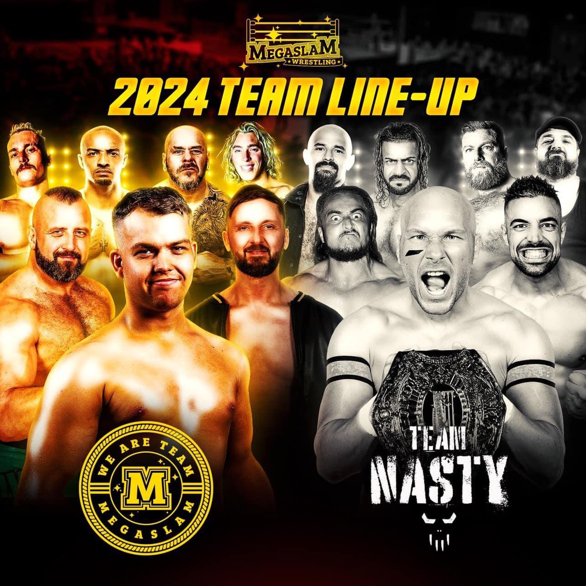 MEGASLAM !!!

Can’t wait to get back in the Megaslam ring in 2024.

My first appearance will be on January 12th in BATH. 

The talent on these teams speaks for themselves.

tickets below!

🎟️ eventbrite.co.uk/e/megaslam-202…