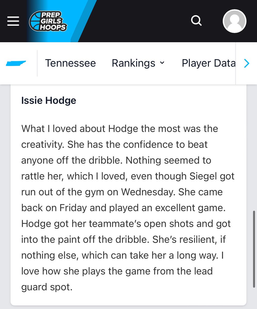 IssieHodge's tweet photo. Thank you @PGHTennessee  🙏🏻🏀 https://t.co/jJrNjpsBTI