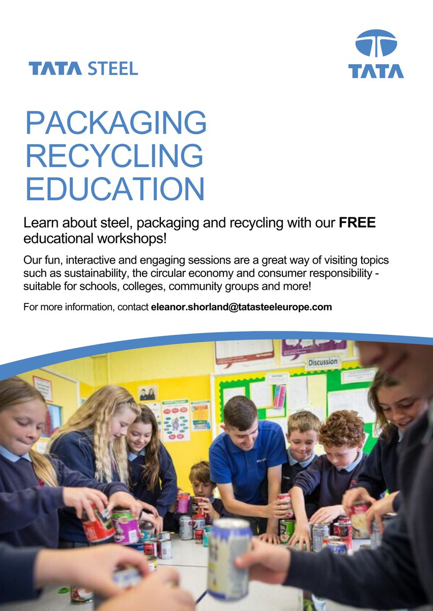 To kick off 2024, feel free to share this to anyone who might be interested! #steel #packaging #recycling #education #freeworkshops #educationalworkshopuk #school #community