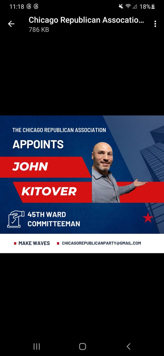 JohnKitover_IL's tweet photo. #ChicagoRepublicanAssociation #45thWard #ChicagoRepublicans #RepublicanChicago @VoteJohnChicago @johnkitover45 @chiburgercheese @ChicagoContrar1 @barstoolchicago @checkrice @MarkRiceforIL8 @SenateGOP @GOP @RepThomasMassie @RepNancyMace @RonPaul @Chicago_Scanner @dom_lucre https://t.co/z6YL9j8asG