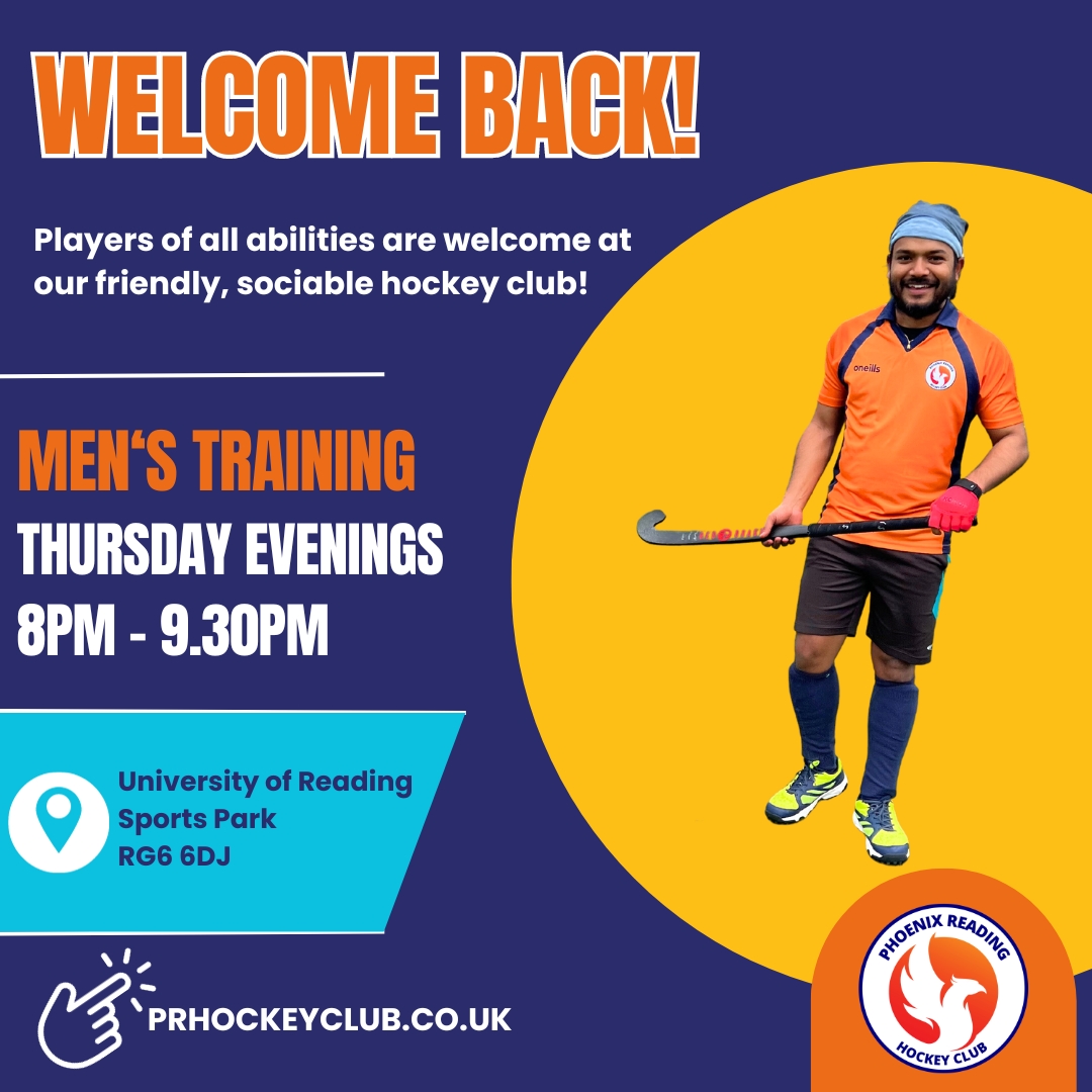 Welcome back! Tonight our mens sessions re-start for the second half of the season!

Interested in joining for a taster session?Contact us on phoenixreadinghc@outlook.com 

 #fieldhockey #backtohockey #hockey #reading #readinguni  #southcentralhockey #UniversityofReading