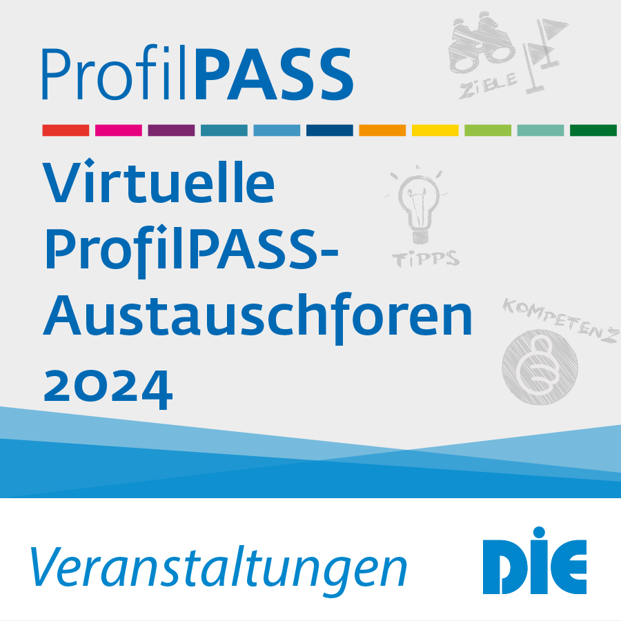 📣Austausch &amp; Einblicke: das #ProfilPASS-Team lädt ein zur digitalen, kostenfreien Veranstaltungsreihe mit Tipps für viele Anwendungsmöglichkeiten des ProfilPASS, bspw: #Ruhestand, #ChatGPT &amp; #Bildungsberatung, #Beratung für #Frauen. 🗓️Termine/Anmeldung: t1p.de/ugifw