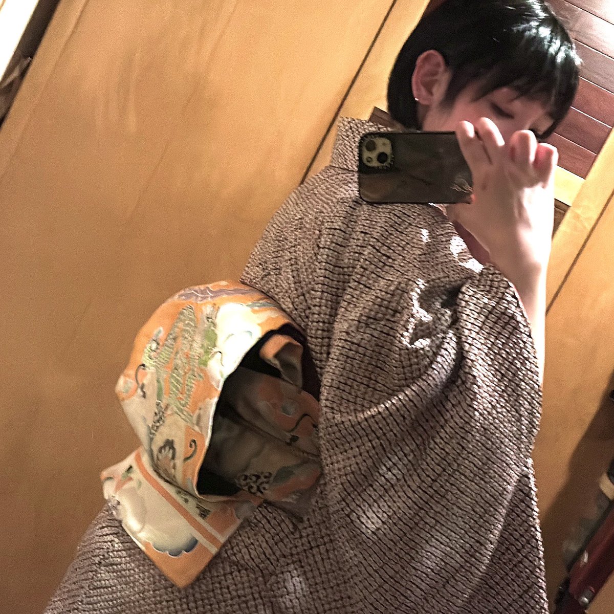 yooooooooooooko's tweet photo. 年女なので龍の帯締めて元旦初詣行ってきたよ。 https://t.co/mEMIQ6NkR3