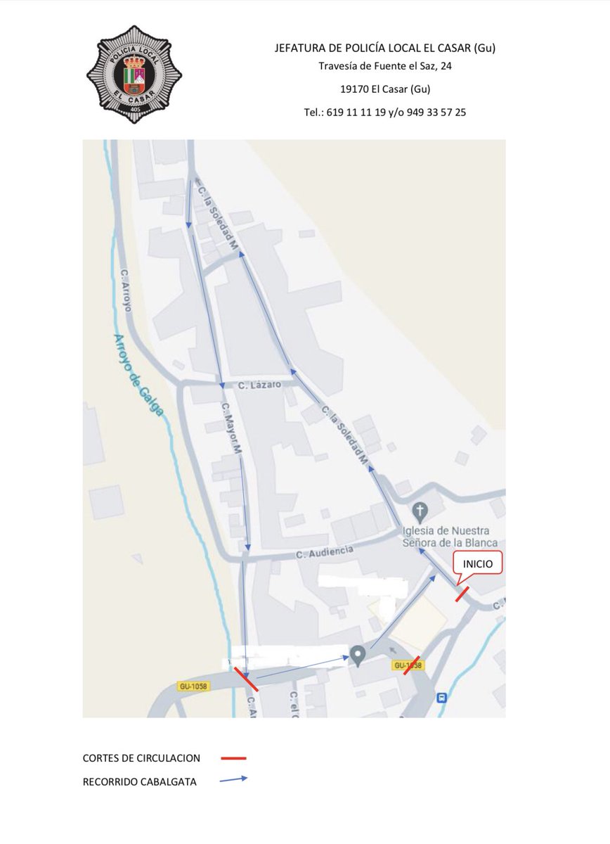 ‼️Recorrido Cabalgata en Mesones 2024‼️
🔵 Hora de comienzo ➡️ 17:00 🔵