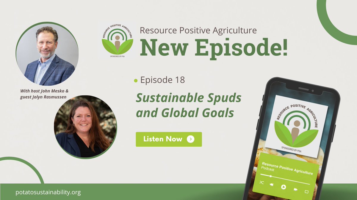 Host @johnmesko is joined by Jolyn Rasmussen, Global Agronomy Services Senior Manager at @SimplotCompany in our newest #PSAPod episode! Jolyn sheds light on how we’re cultivating change through collaboration on #sustainability. 💪 Listen now: potatosustainability.org/ep-18-sustaina…