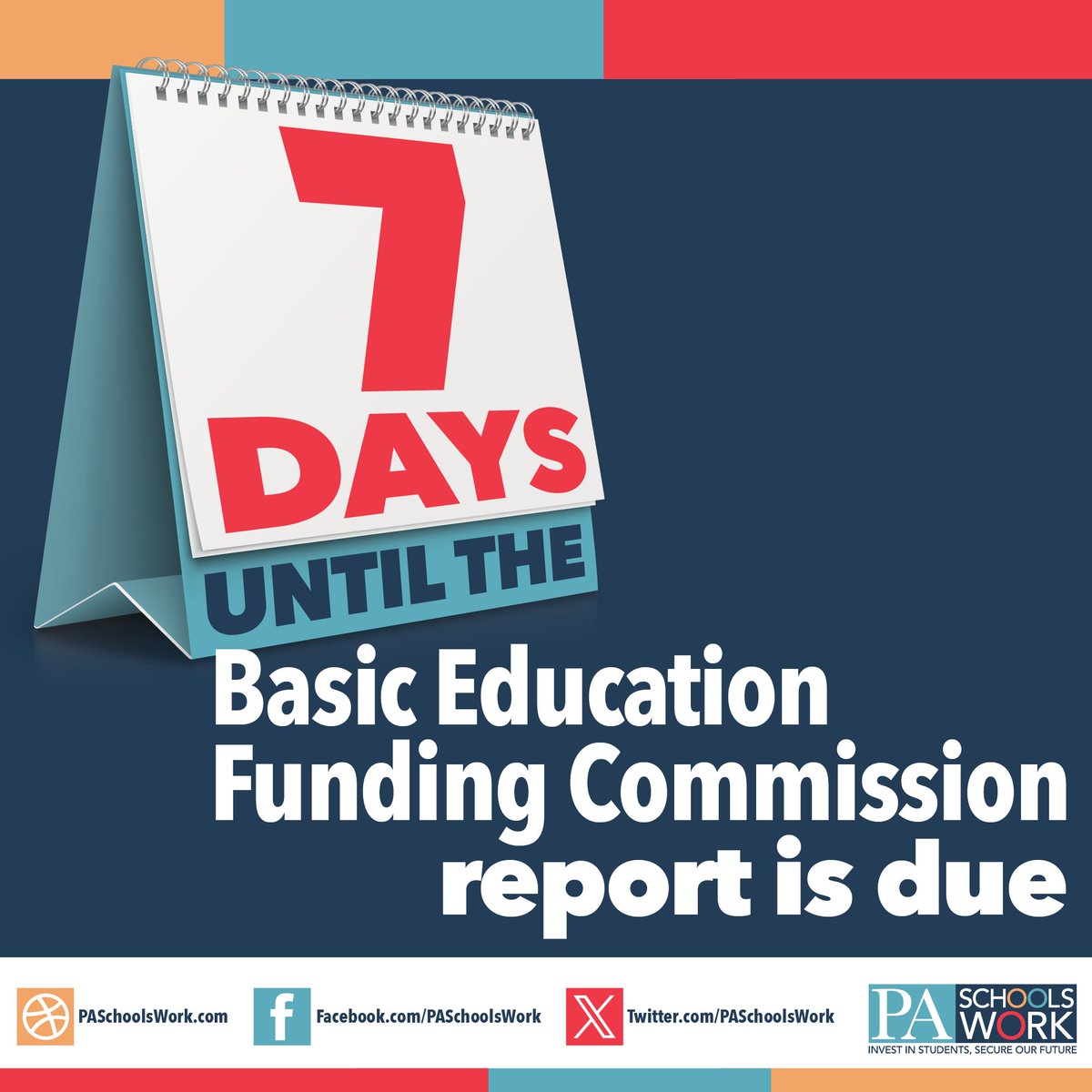 Only 1 week left until the #BEFC report is due! @RepMaryIsaacson, @RepSchweyer, @RepMikeSturla, @JasonOrtitay, Rep. Jess Topper, Rep. Ryan Warner, @SenatorHughes, @sennickmiller, @SenWilliamsPA, @SenatorArgall, @SenatorKristin, @rothman_greg