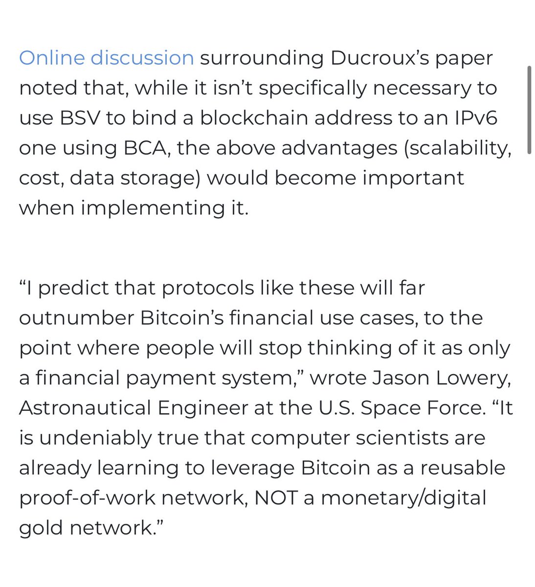 Is Jason Lowery really a Craig Wright truther now?