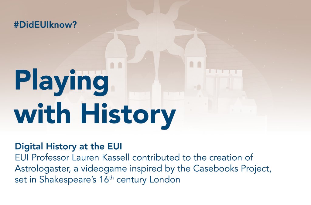 EUI_EU's tweet photo. ๐ฎโจ #DidEUIknow
@EUI_History Prof. @laurenkassell contributed to crafting the Astrologaster videogame, an enchanting journey through 16th-century London.
๐ฎ๐ฐ Explore this intersection of history and technology at the @britishlibrary's exhibition ๐ https://t.co/jnCsdHTzEa https://t.co/Uc04vYT61a