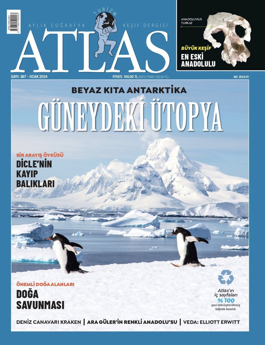 corakyerlerkazi's tweet photo. Çorakyerler Anadoluvius turkae Atlas Dergisinin Ocak sayısında https://t.co/xf6546qddh