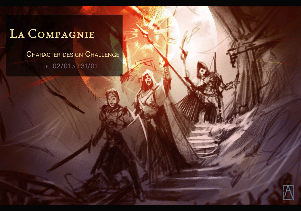 Hello there !
Pour cette nouvelle année, je vous propose un challenge :
-choisissez entre les 3 classes de base, guerrier, mage, rodeur, et proposez un chara design de votre cru !
Vous avez jusqu'au 31 janvier à 00h00 !
Pour plus d'info c'est ici : discord.gg/GG8JaWz3bX