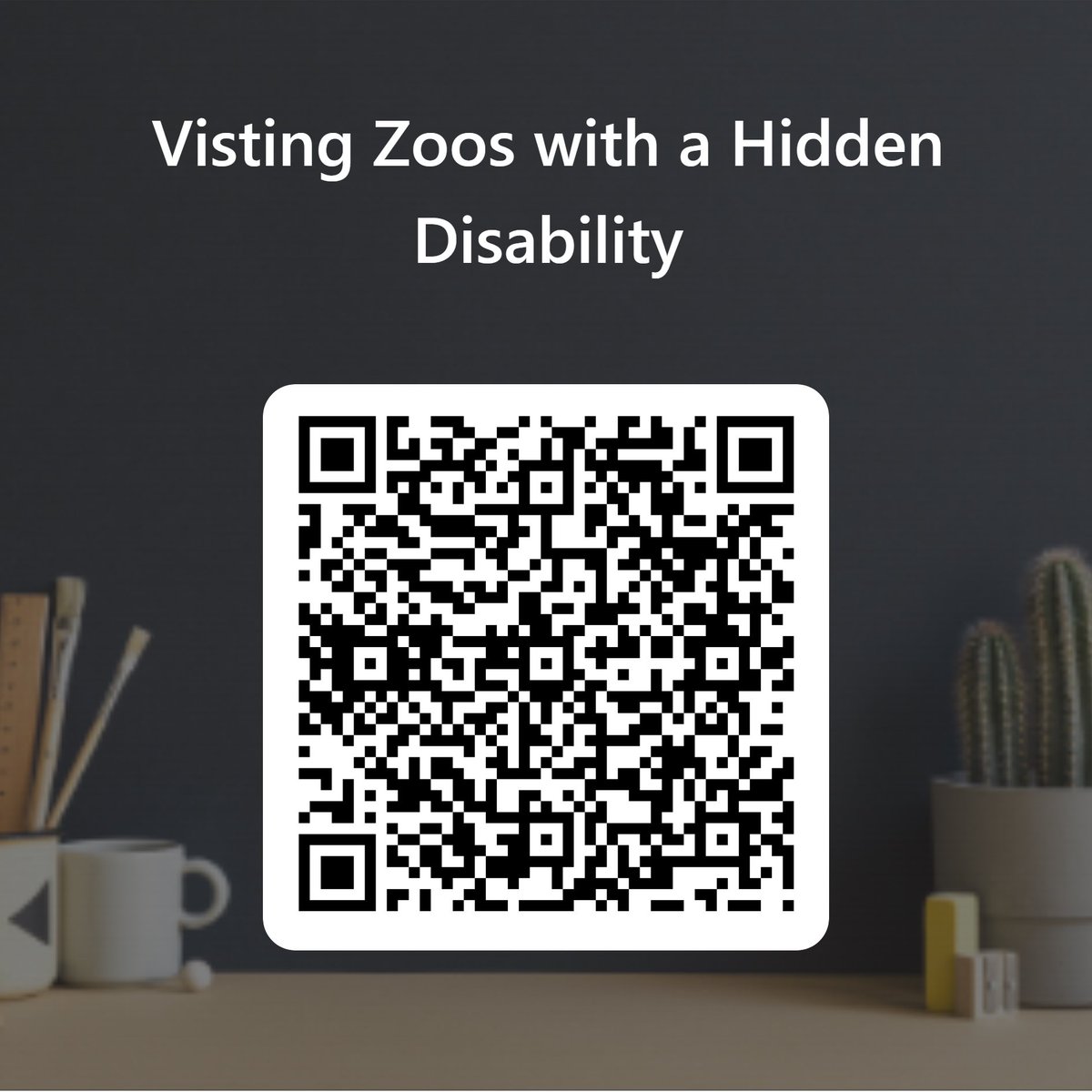 Opening up our research project to anyone who has visited UK or Irish Zoo in the last 6 months to create a comparison. Please get involved even if you don’t consider yourself to have a hidden disability. forms.office.com/Pages/Response…