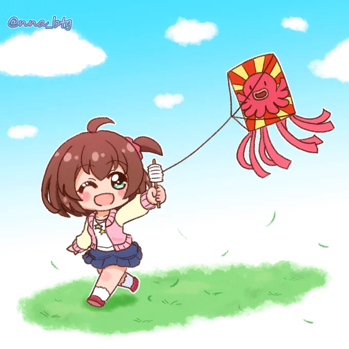 凧揚げみきちゃん#バトガ #バトルガールハイスクール#星月みき 
