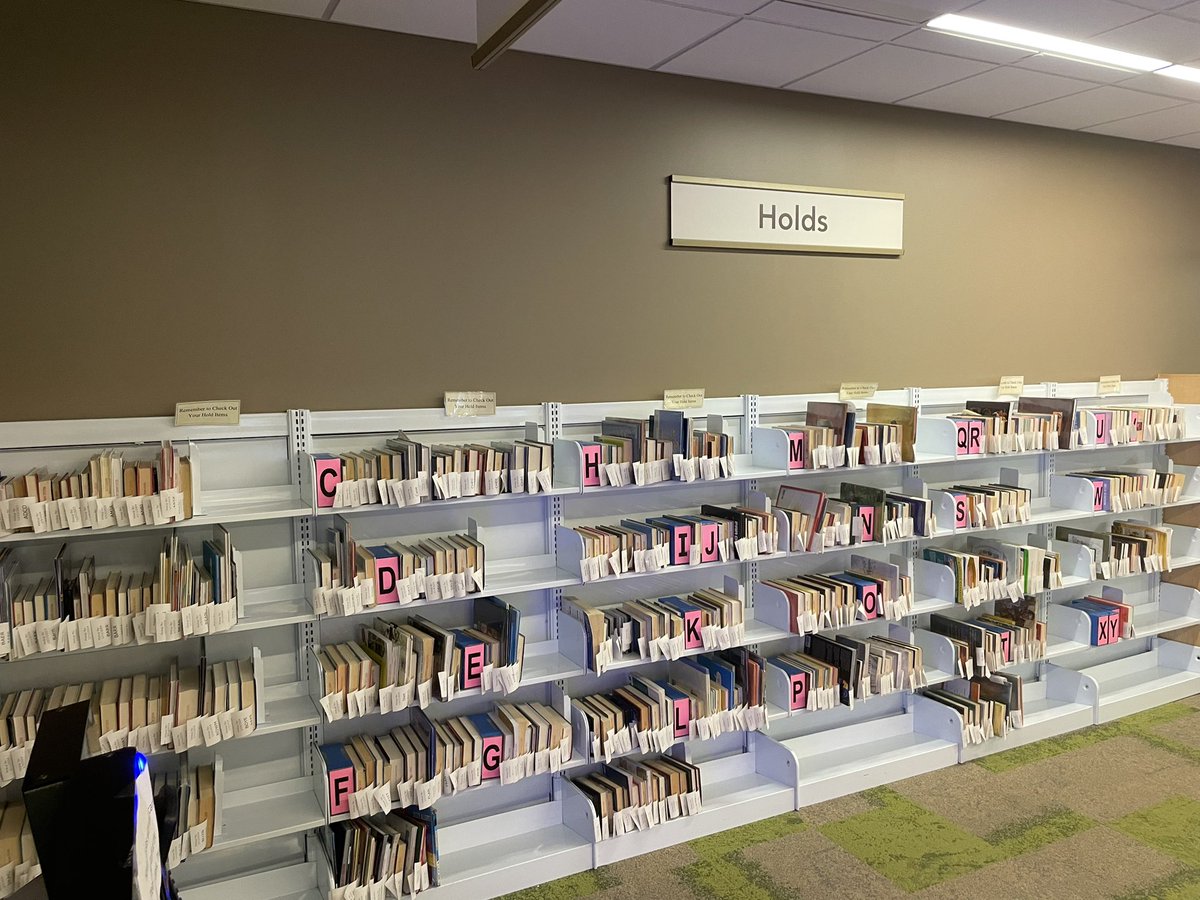 Bookman30022's tweet photo. Looks like New Yearโs resolution are to read more. Our hold shelves are filling up and we have pulled over 500 requests the first two days into 2024. #TheNewMiltonLibrary @fulcolibrary @cityofmiltonga https://t.co/3CR9iVZ3LE