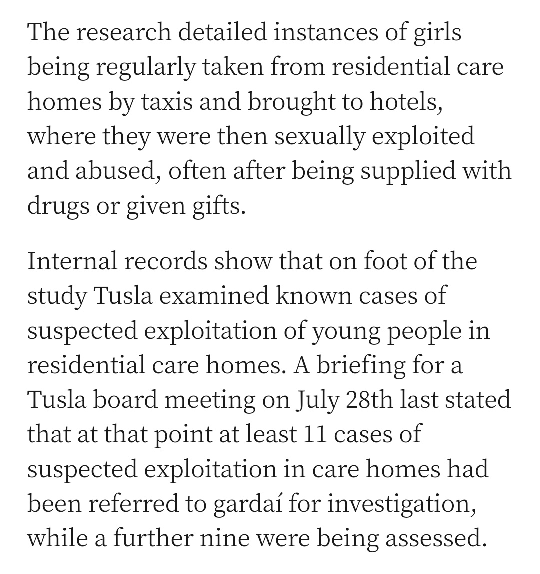 Mick_O_Keeffe's tweet photo. The number of reports of children being sexually exploited in Ireland doubled in 2023. 

Never forget, Minister for Children Roderic O Gorman deleted files relating to this abuse. 

#IrelandisFull https://t.co/hUXXGoYyEa