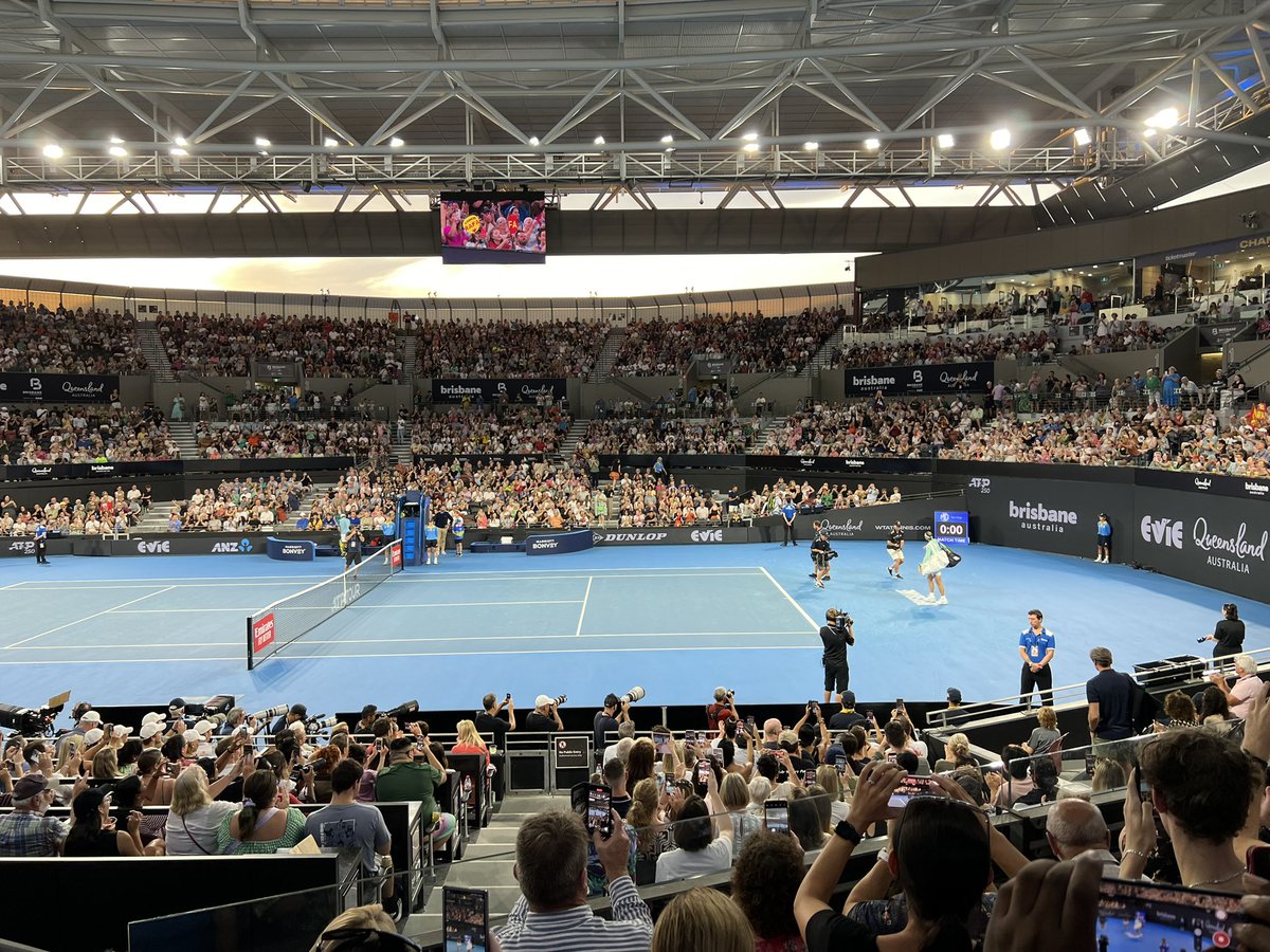 Brisbane International. First time watching Rafa Nadal play.. Amazing!